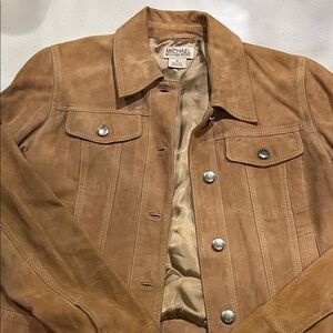 Michael Kors Brown Suede Jean Jacket